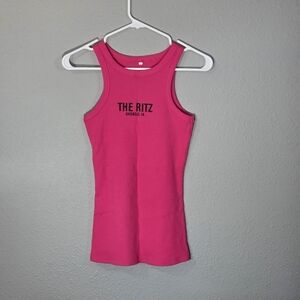Vibrant Pink The Ritz Tank Top From OKOBOJI IOWA